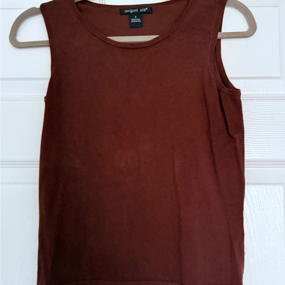 August Silk Women's Rich Brown Tank Top